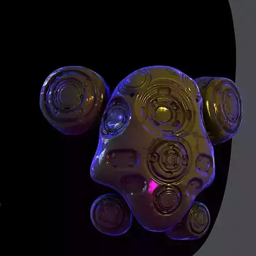 Gas mask helmet 3d model scifi Low-poly Low-poly 3D model