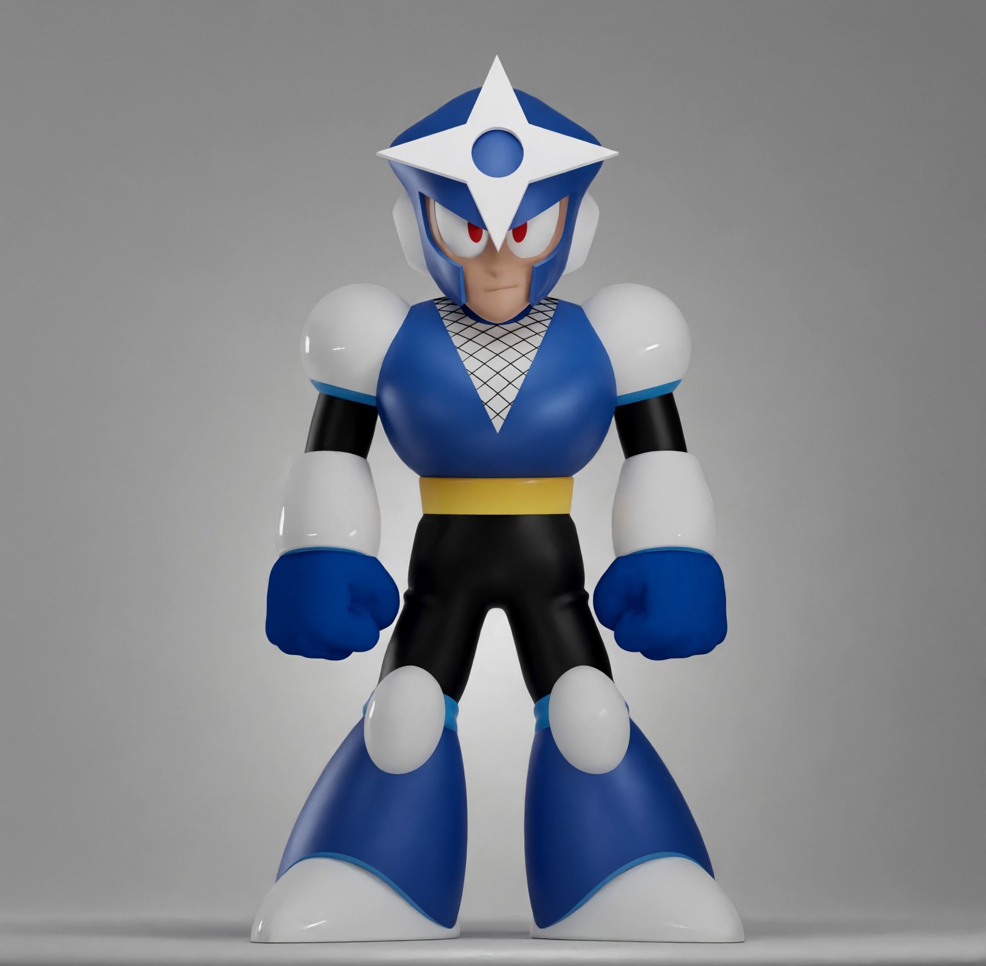 ShadowMan Rockman Megaman Famicom nes 3D model 3D model_6