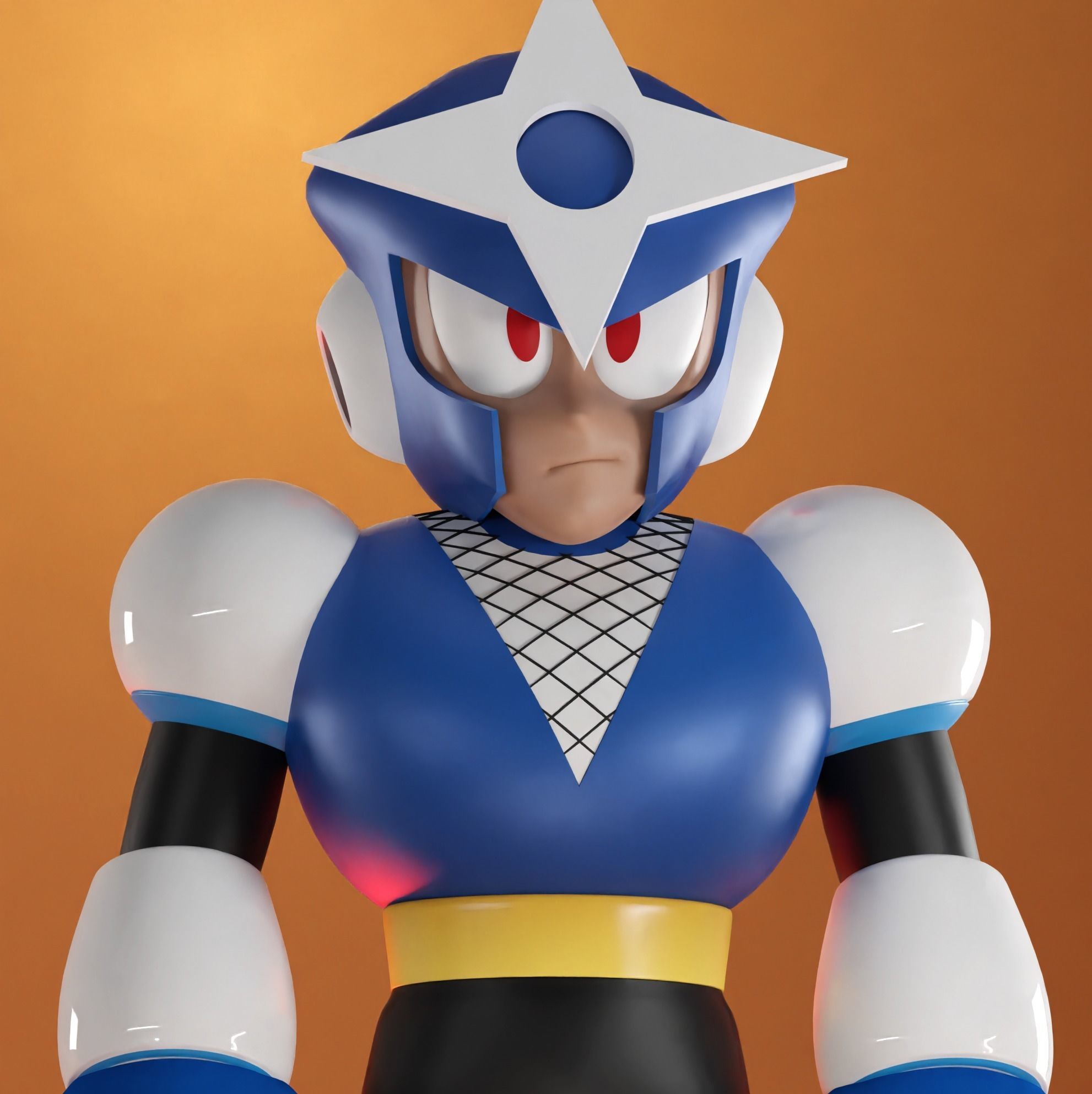 ShadowMan Rockman Megaman Famicom nes 3D model 3D model_4