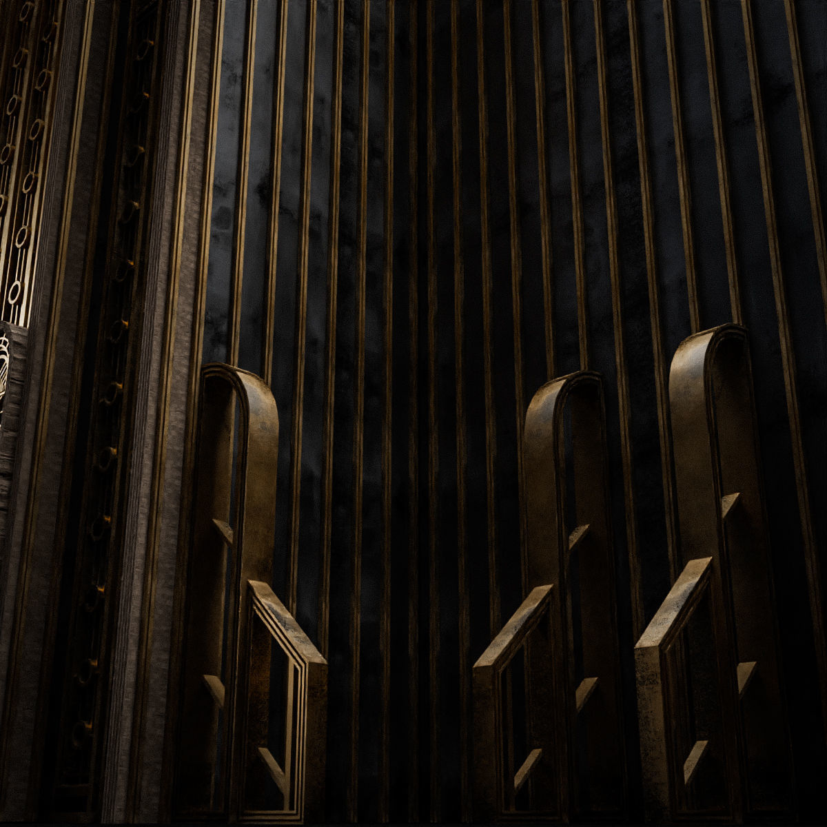 ART DECO SKYSCRAPER BUILDING 08 Low-poly 3D model_16