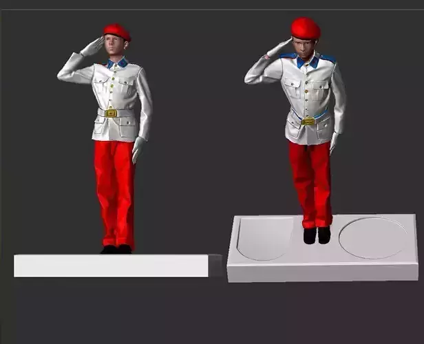 Aluno do Colegio Militar - Military School Student - Army 3D print model