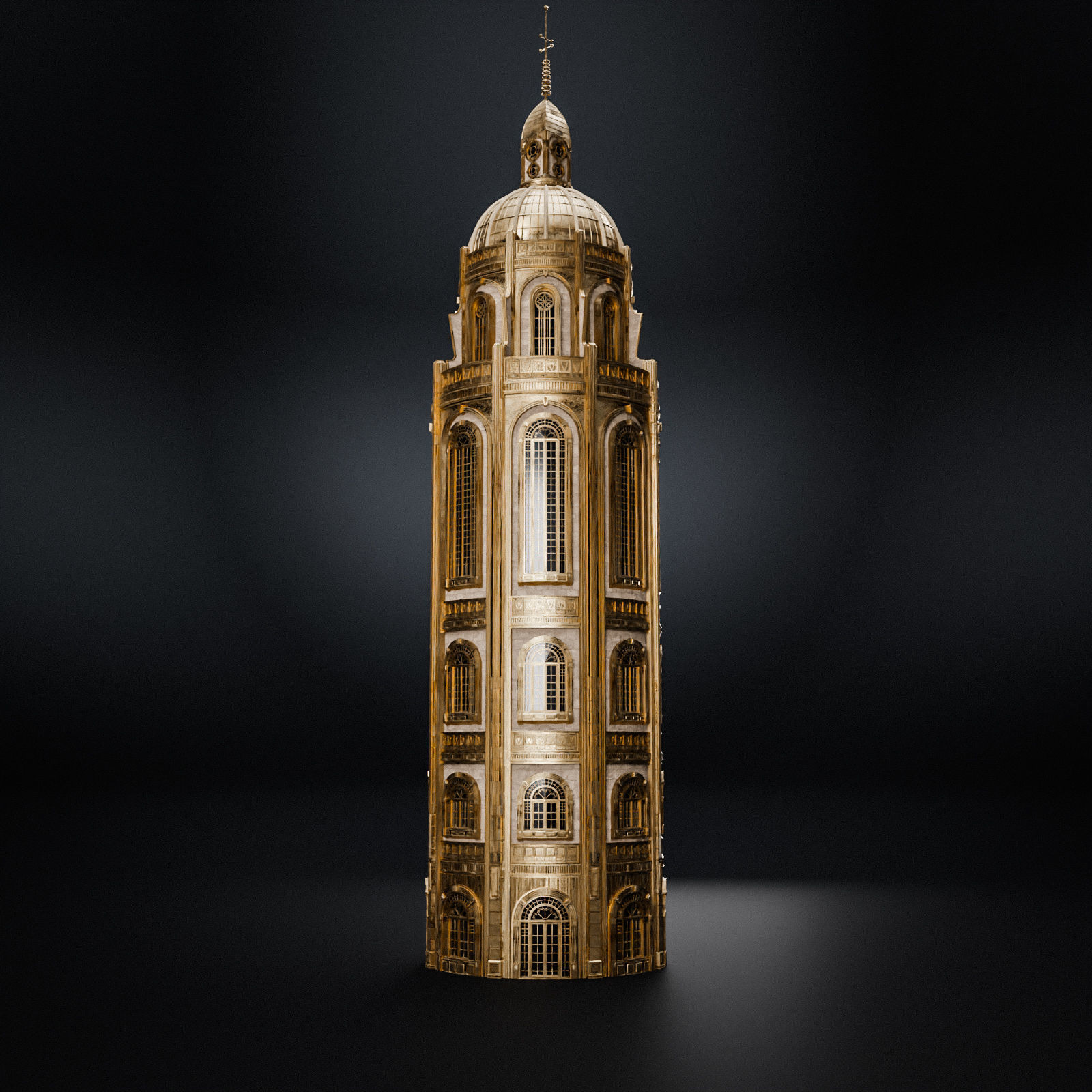 GRAND CAPITAL BUILDING SET Low-poly 3D model_40