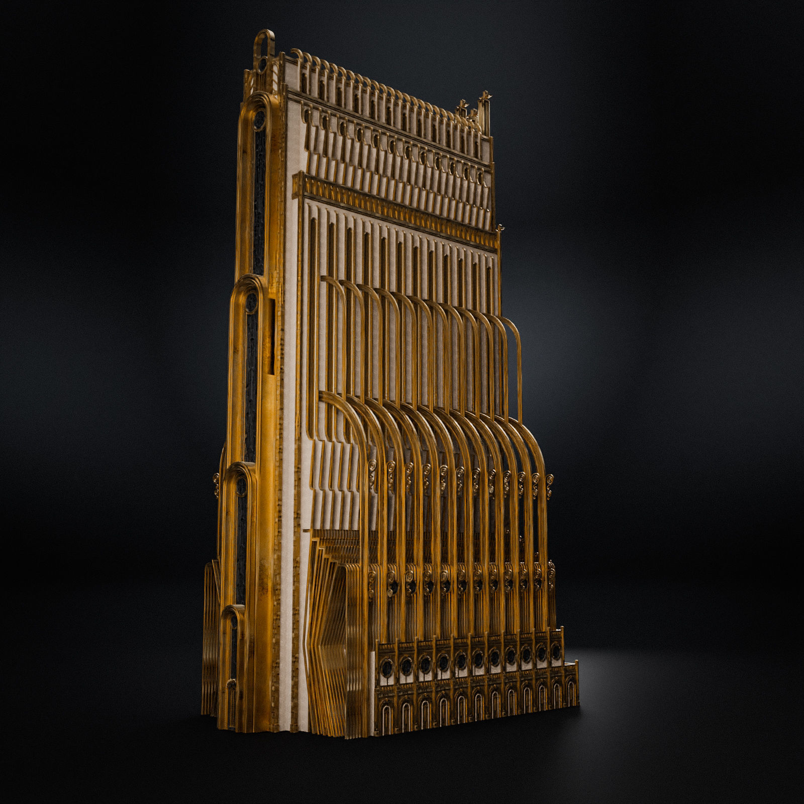 GRAND CAPITAL BUILDING SET Low-poly 3D model_23