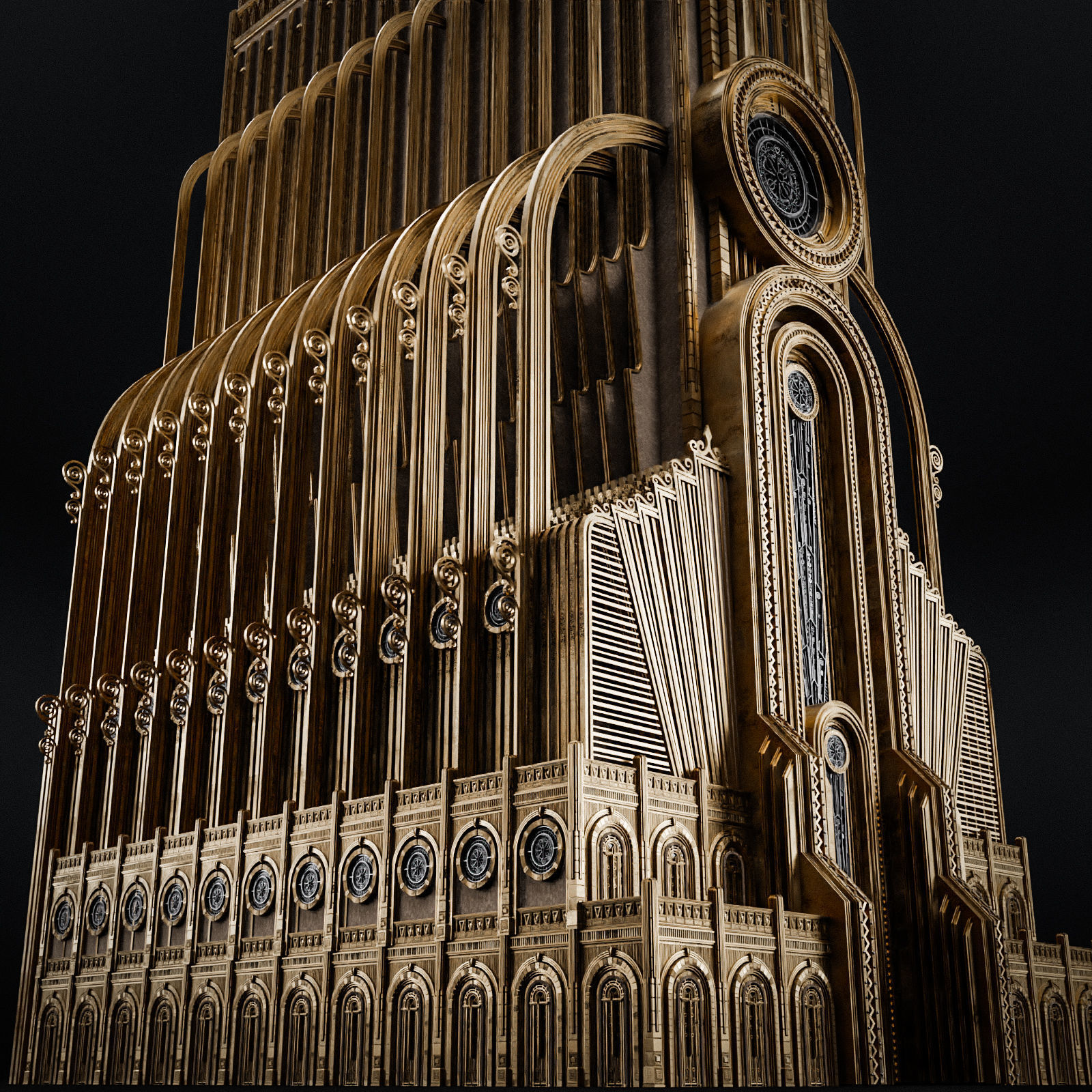 GRAND CAPITAL BUILDING SET Low-poly 3D model_27