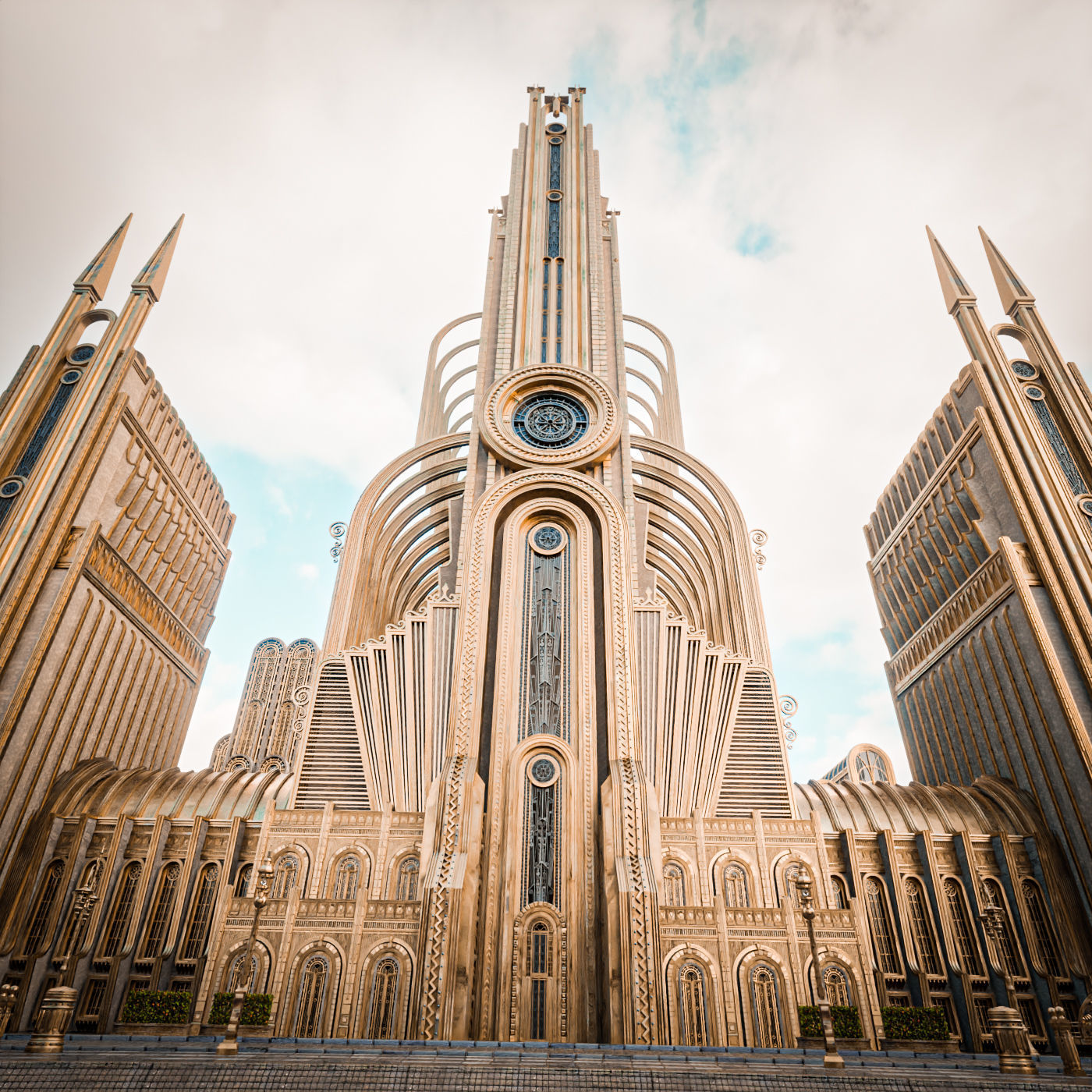 GRAND CAPITAL BUILDING SET Low-poly 3D model_3