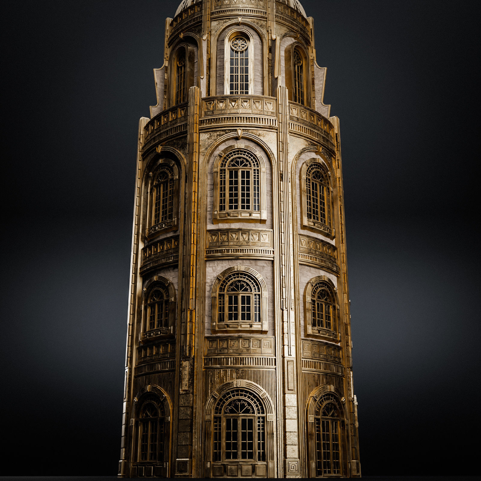 GRAND CAPITAL BUILDING SET Low-poly 3D model_39