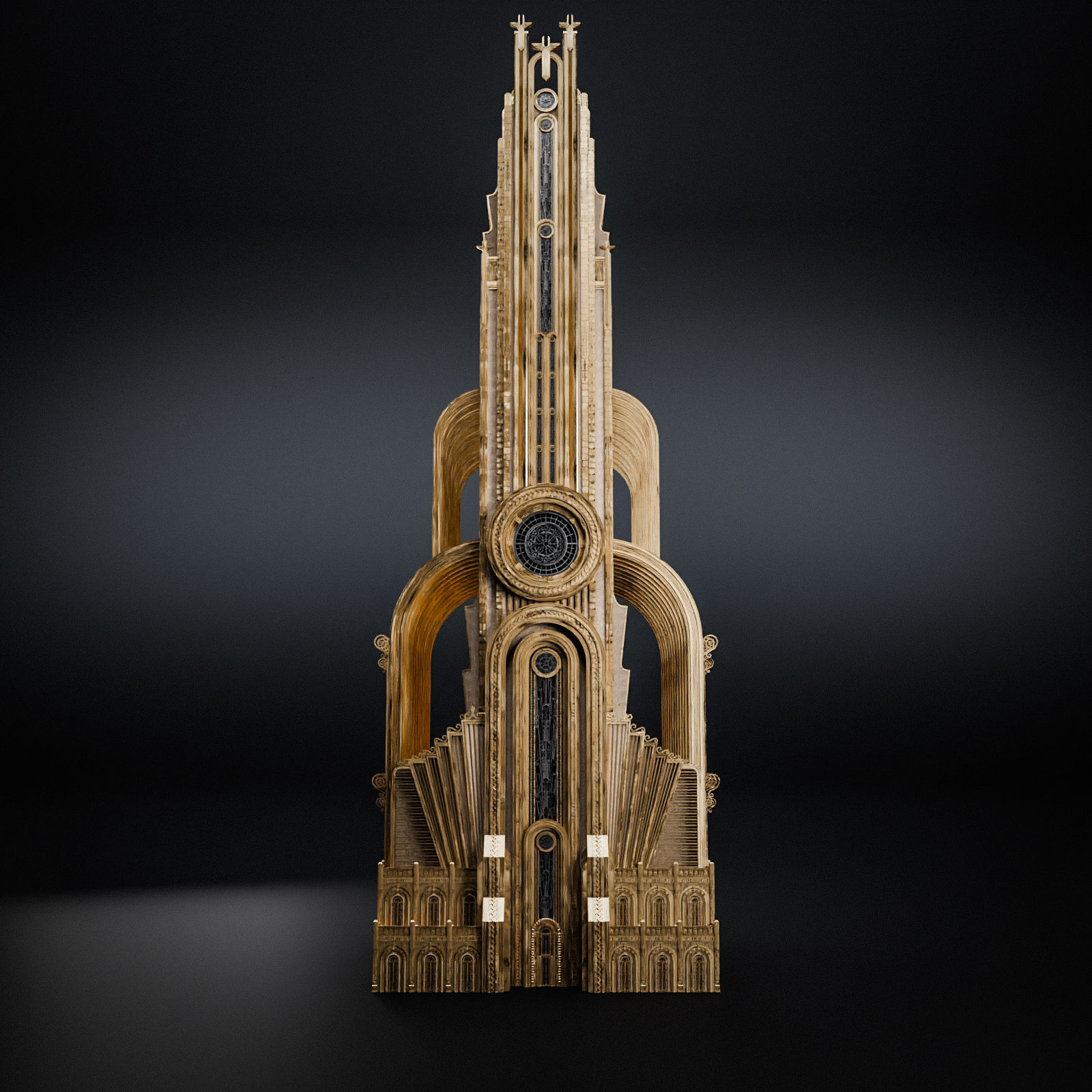GRAND CAPITAL BUILDING SET Low-poly 3D model_29