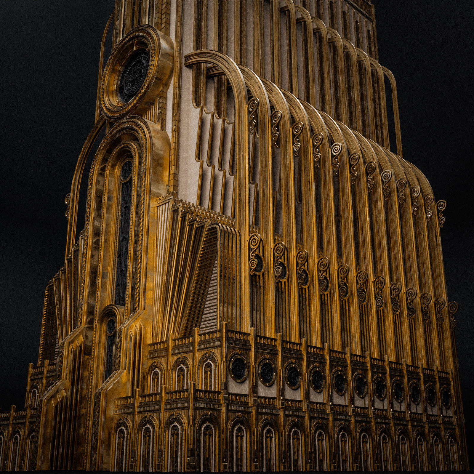 GRAND CAPITAL BUILDING SET Low-poly 3D model_28