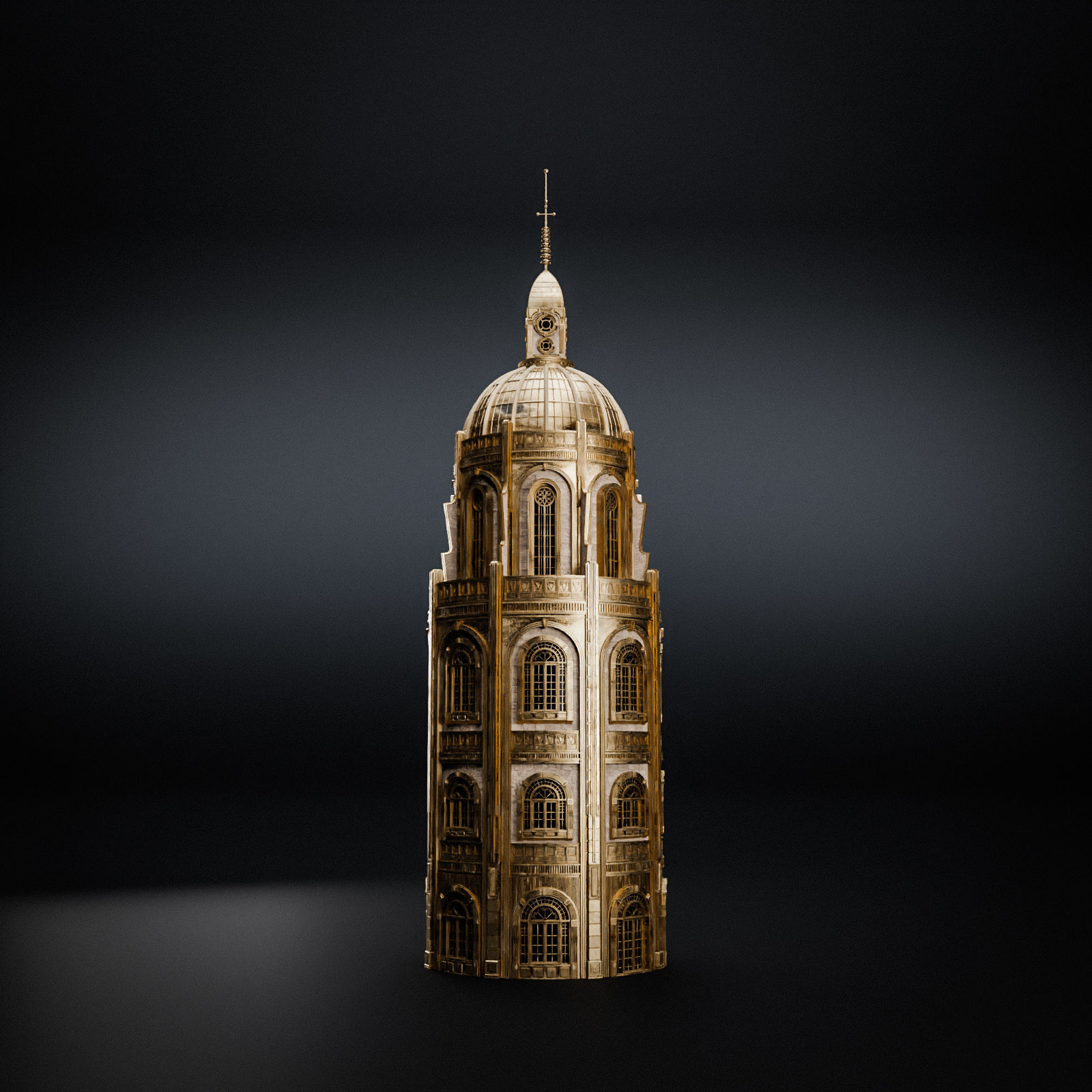 GRAND CAPITAL BUILDING SET Low-poly 3D model_38