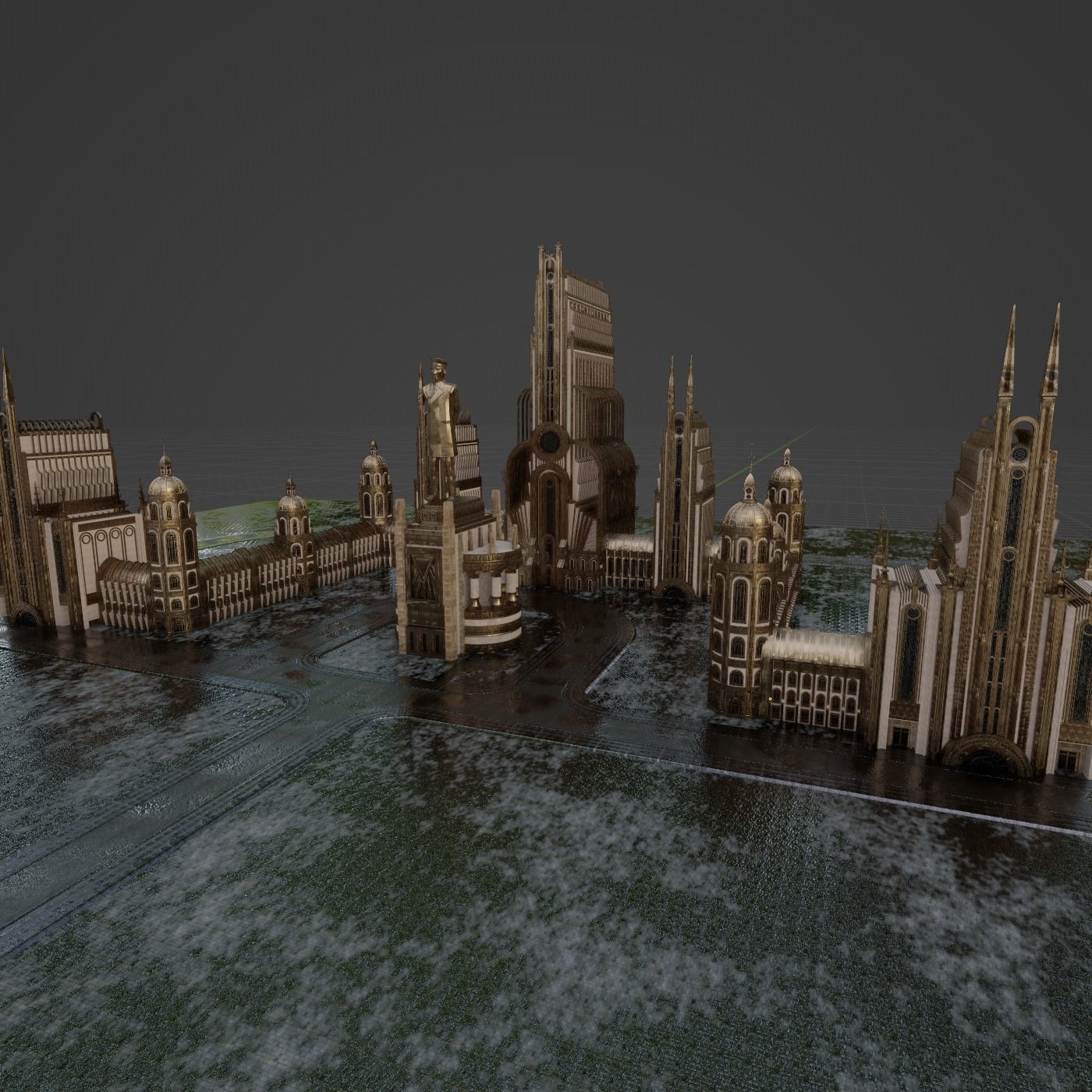 GRAND CAPITAL BUILDING SET Low-poly 3D model_18