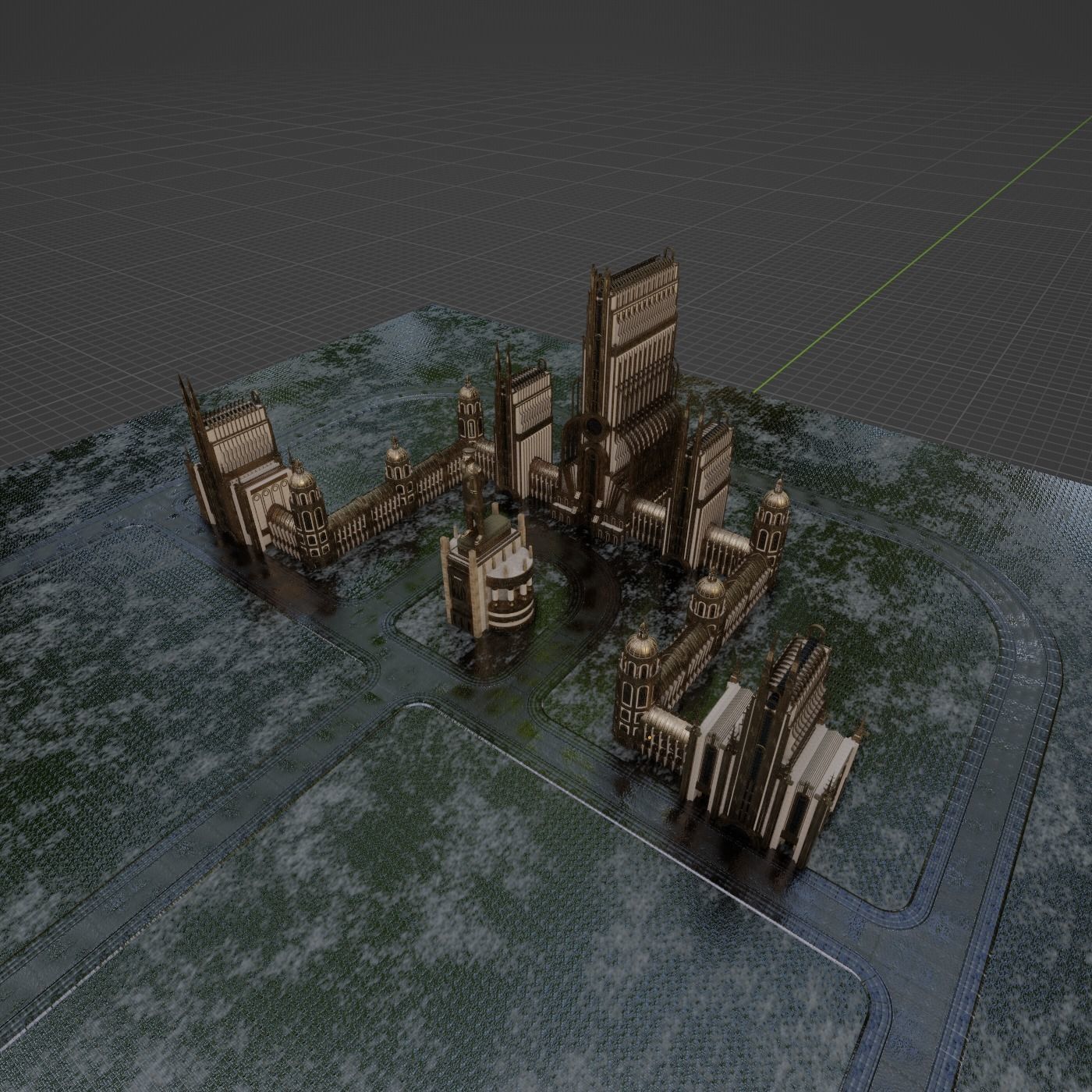 GRAND CAPITAL BUILDING SET Low-poly 3D model_16