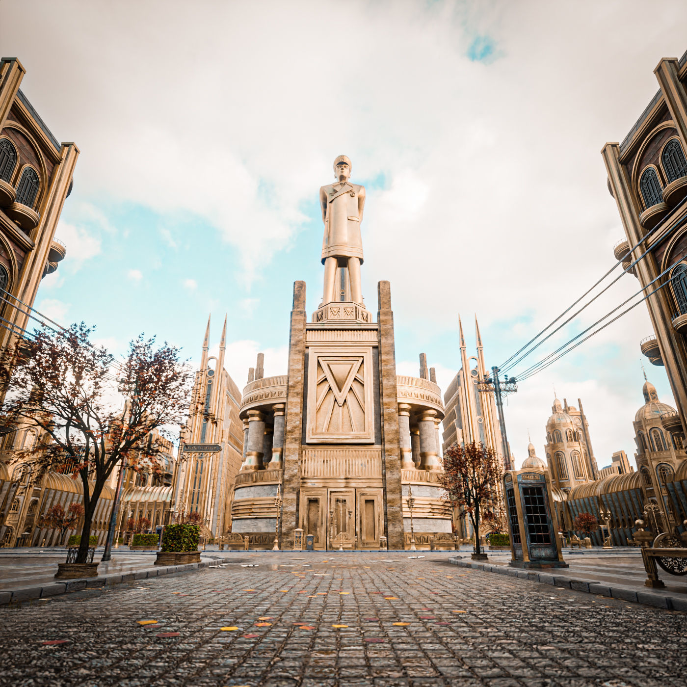 GRAND CAPITAL BUILDING SET Low-poly 3D model_9