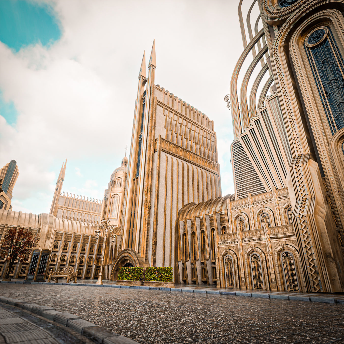 GRAND CAPITAL BUILDING SET Low-poly 3D model_5