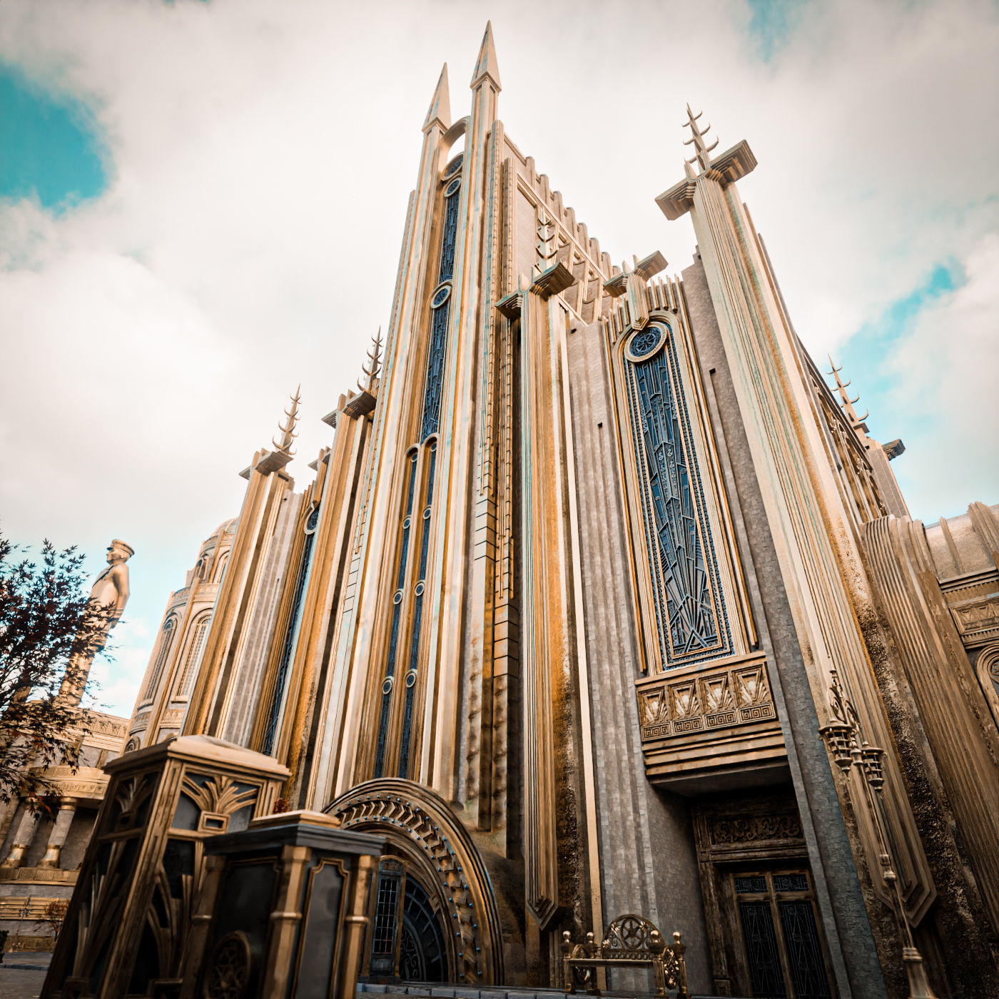 GRAND CAPITAL BUILDING SET Low-poly 3D model_13