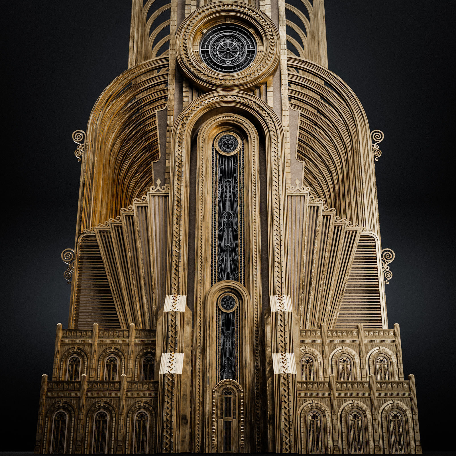 GRAND CAPITAL BUILDING SET Low-poly 3D model_26