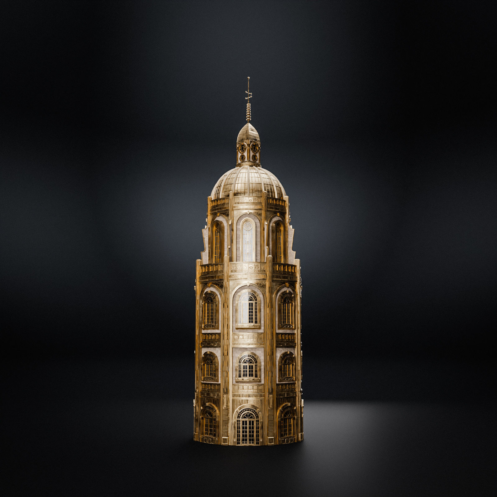 GRAND CAPITAL BUILDING SET Low-poly 3D model_37