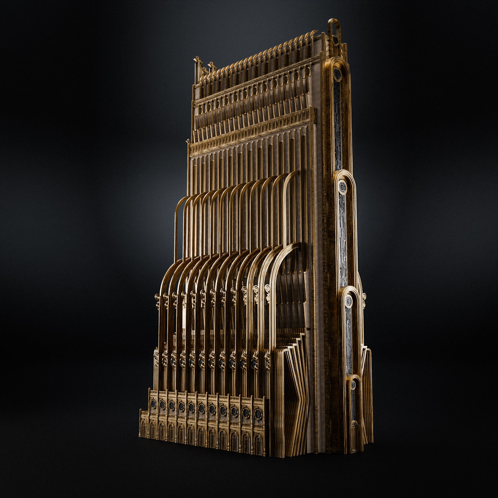GRAND CAPITAL BUILDING SET Low-poly 3D model_21