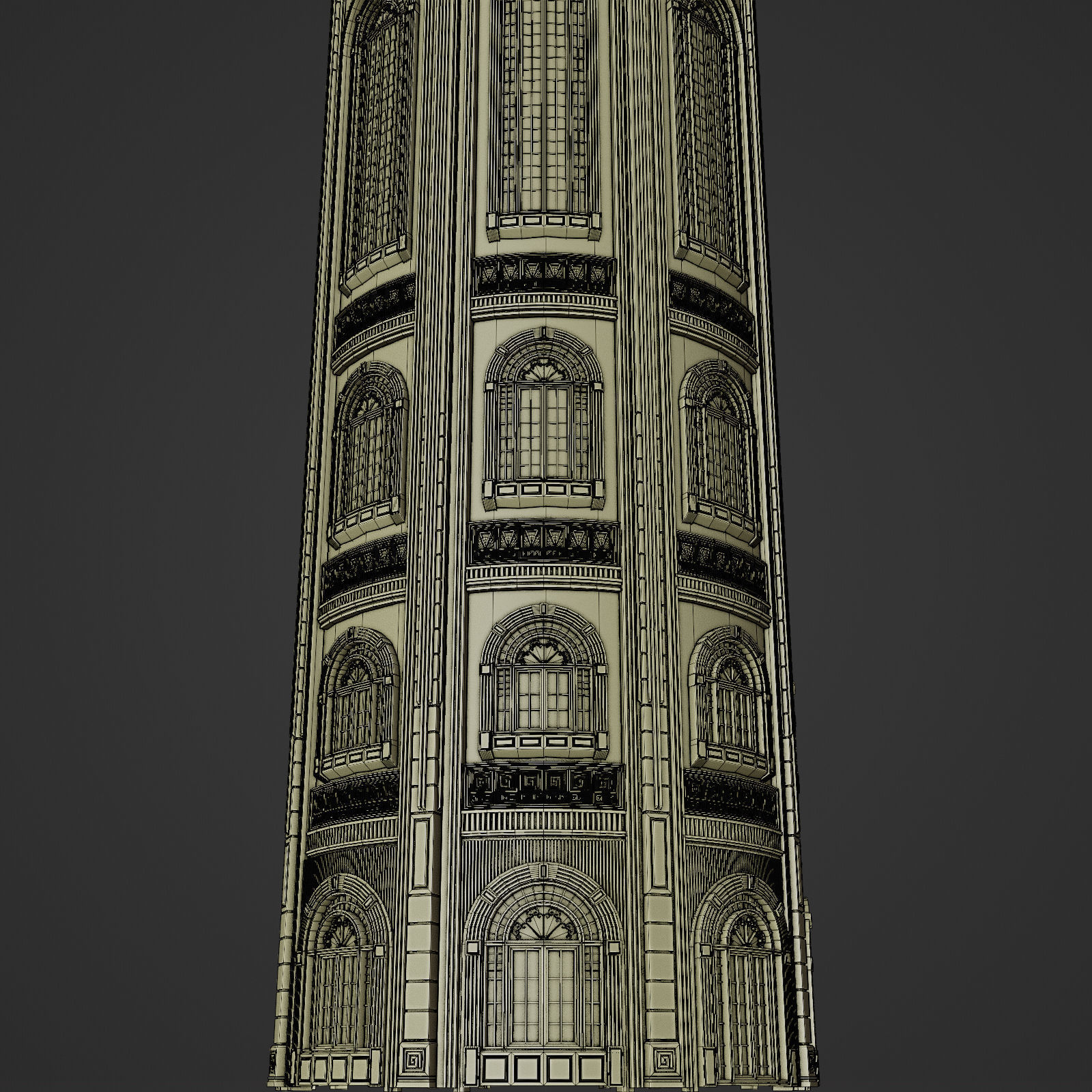 GRAND CAPITAL BUILDING SET Low-poly 3D model_64