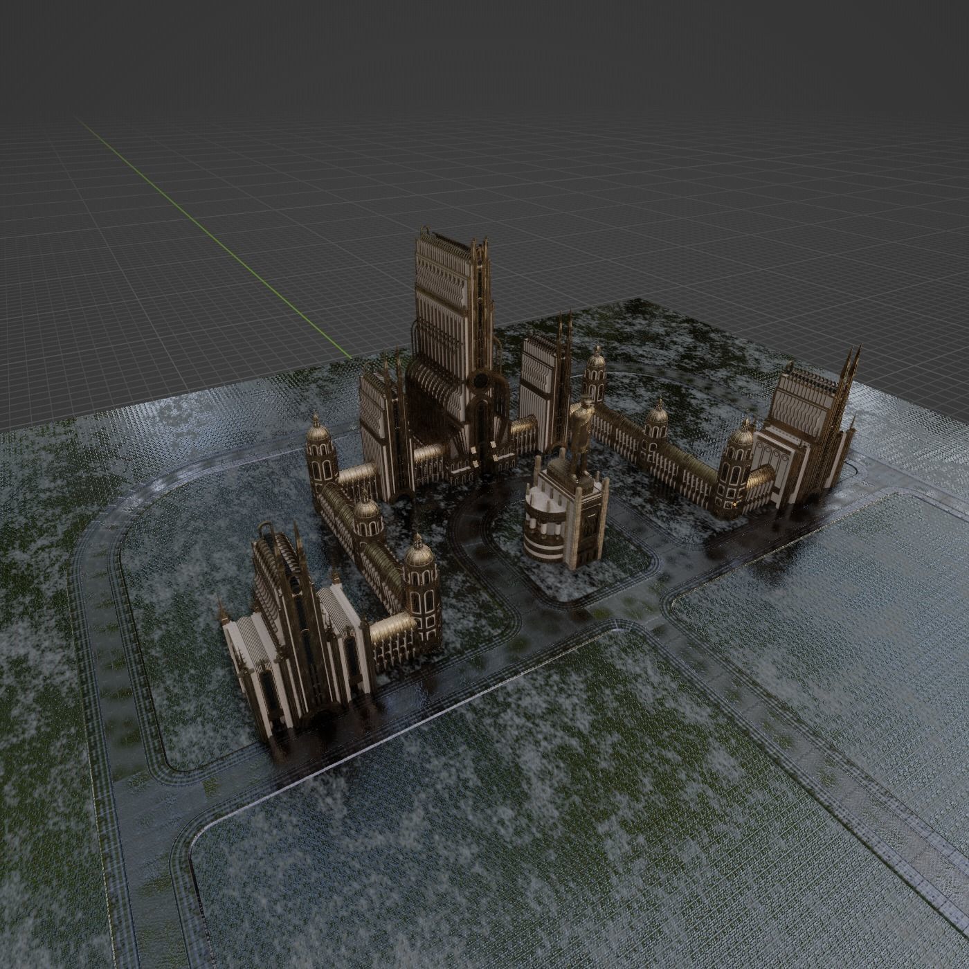GRAND CAPITAL BUILDING SET Low-poly 3D model_17