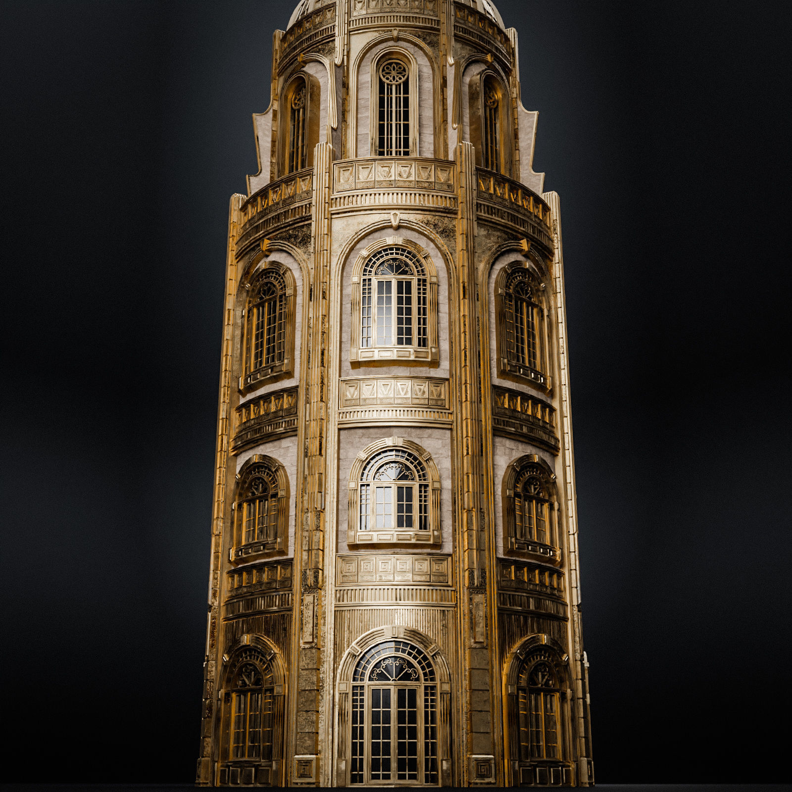 GRAND CAPITAL BUILDING SET Low-poly 3D model_36