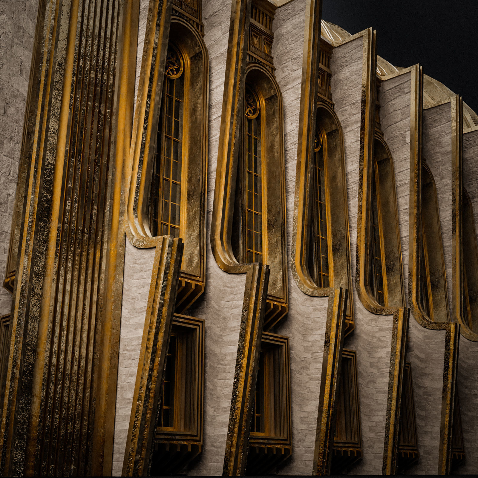 GRAND CAPITAL BUILDING SET Low-poly 3D model_47