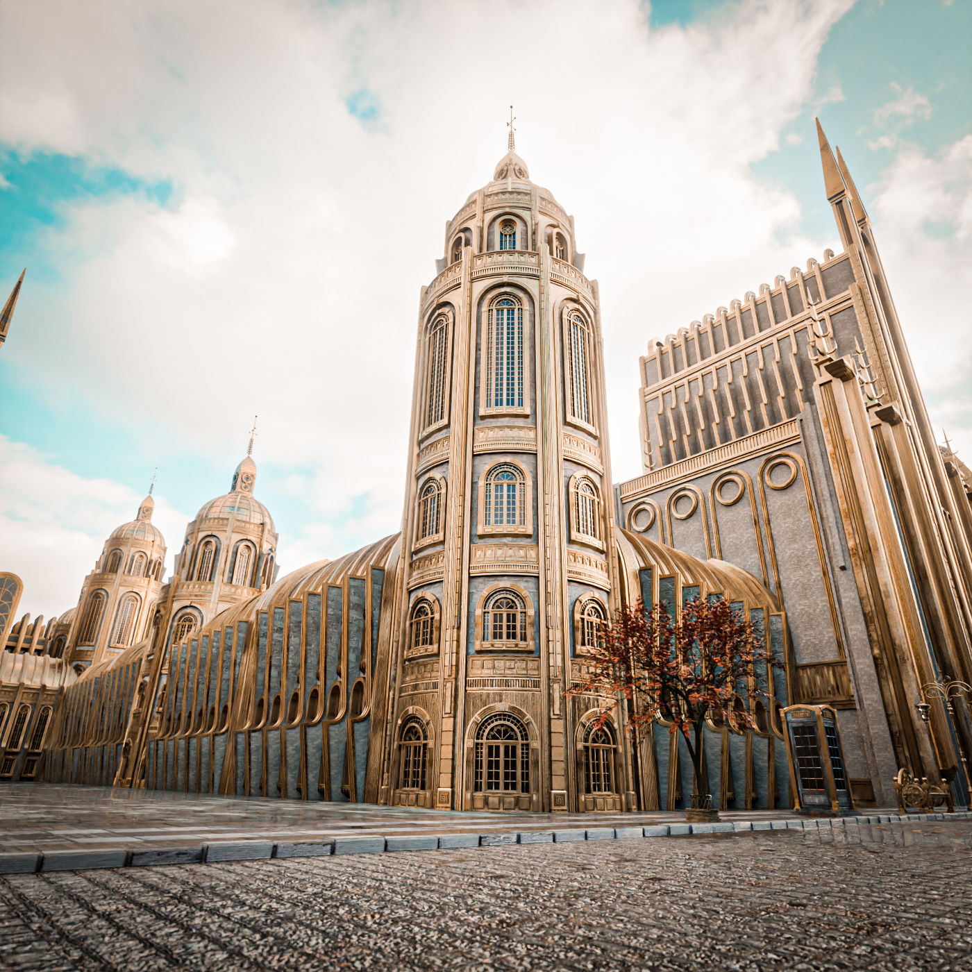 GRAND CAPITAL BUILDING SET Low-poly 3D model_11