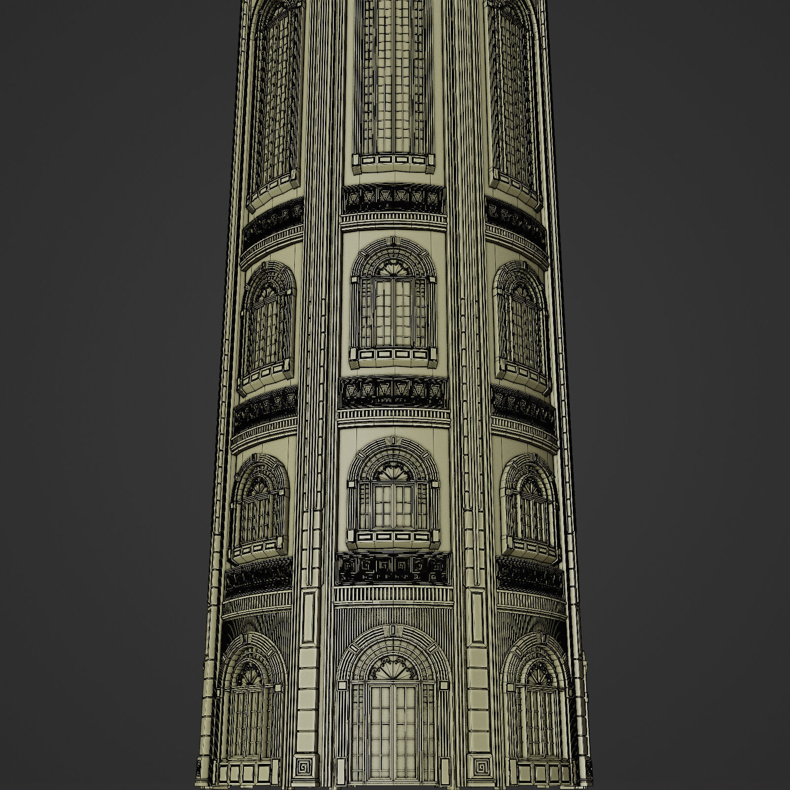 GRAND CAPITAL BUILDING SET Low-poly 3D model_63