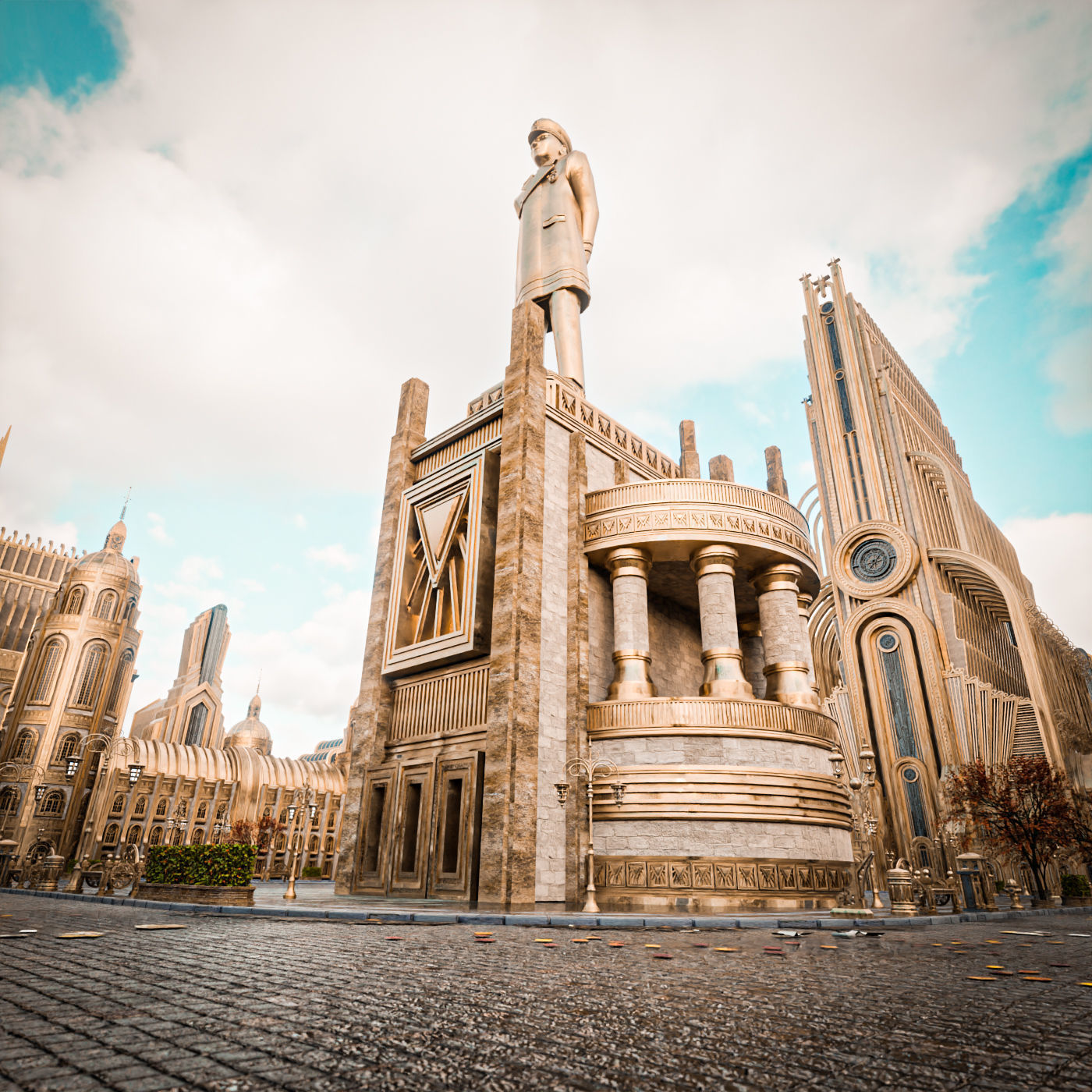 GRAND CAPITAL BUILDING SET Low-poly 3D model_7