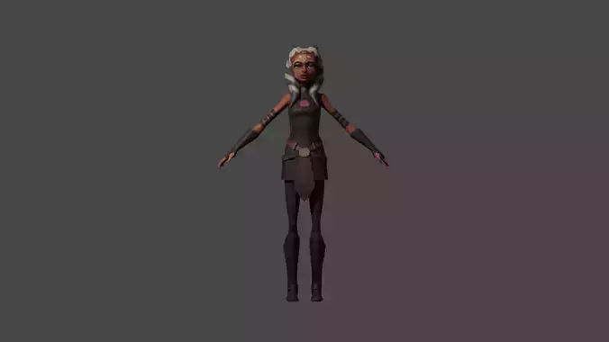 Ahsoka Tano Star Wars The Clone Wars Free 3D model