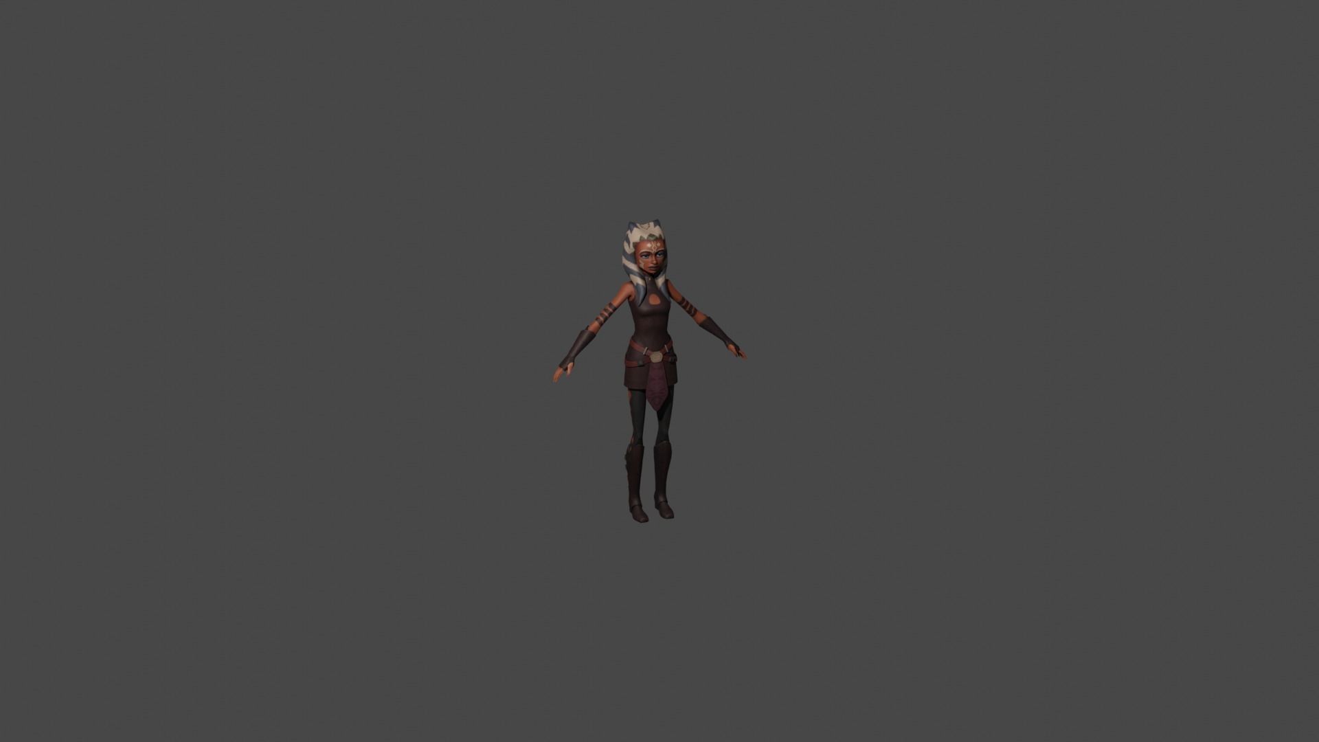 Ahsoka Tano Star Wars The Clone Wars Free 3D model_4