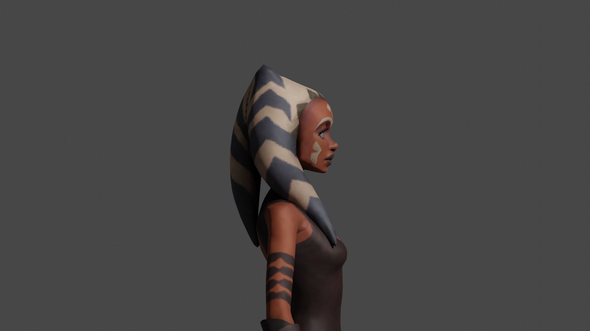 Ahsoka Tano Star Wars The Clone Wars Free 3D model_2