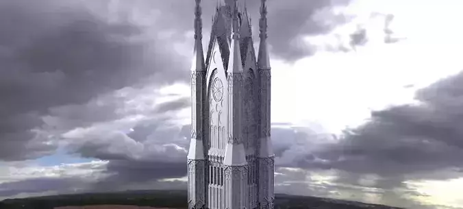 Gothic Cathedral Grand Tower