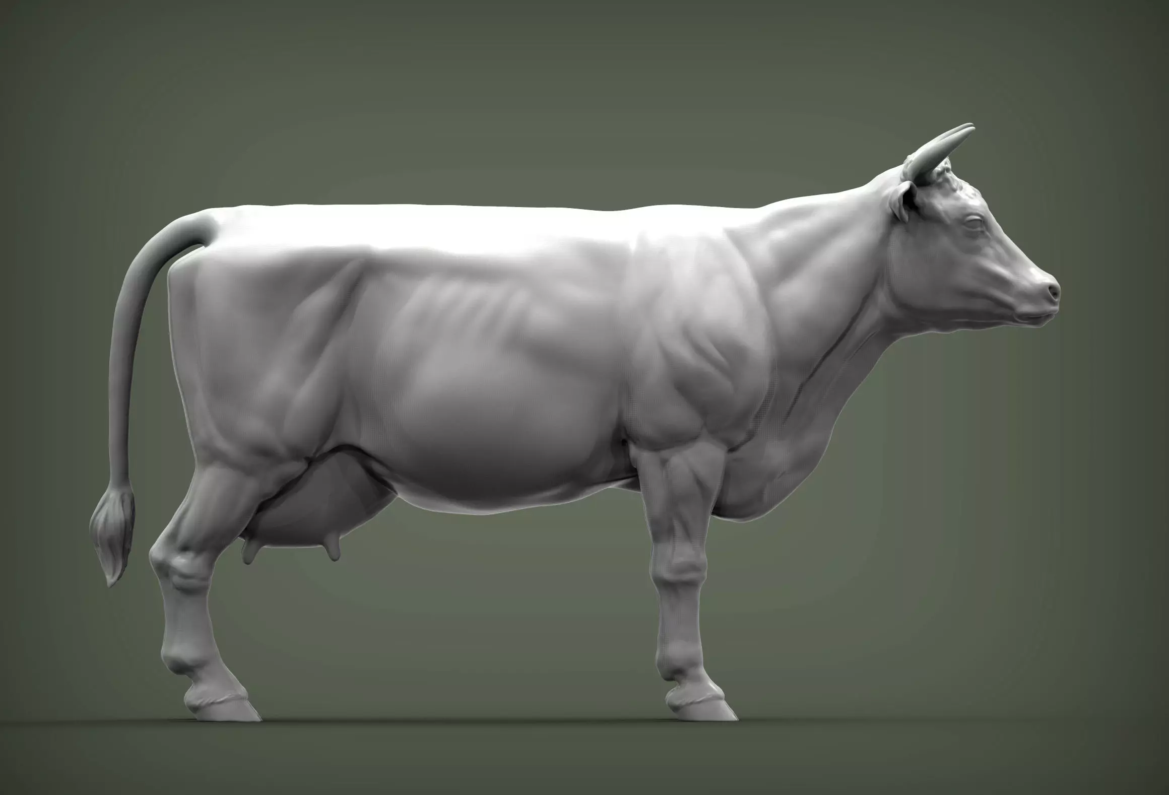 Cow 3D print model 3D print model_0