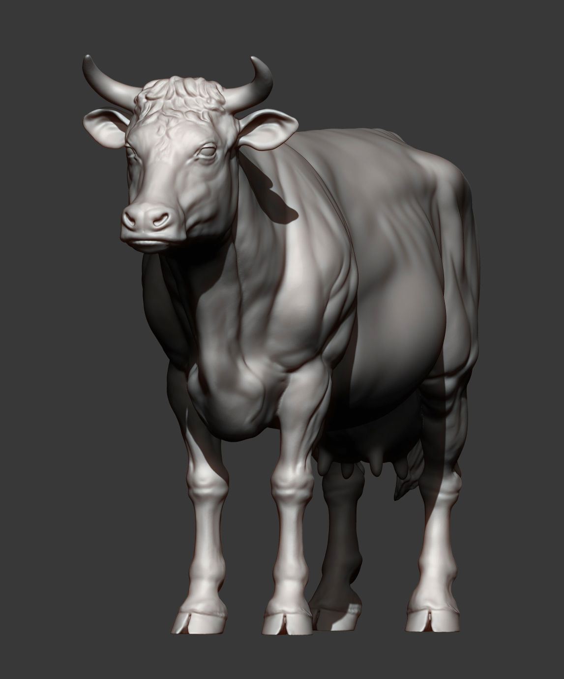 Cow 3D print model 3D print model_10
