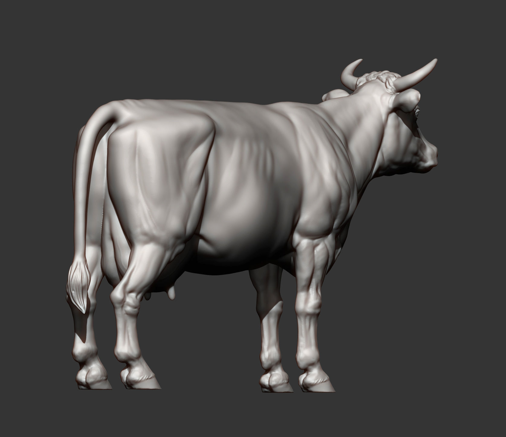 Cow 3D print model 3D print model_7