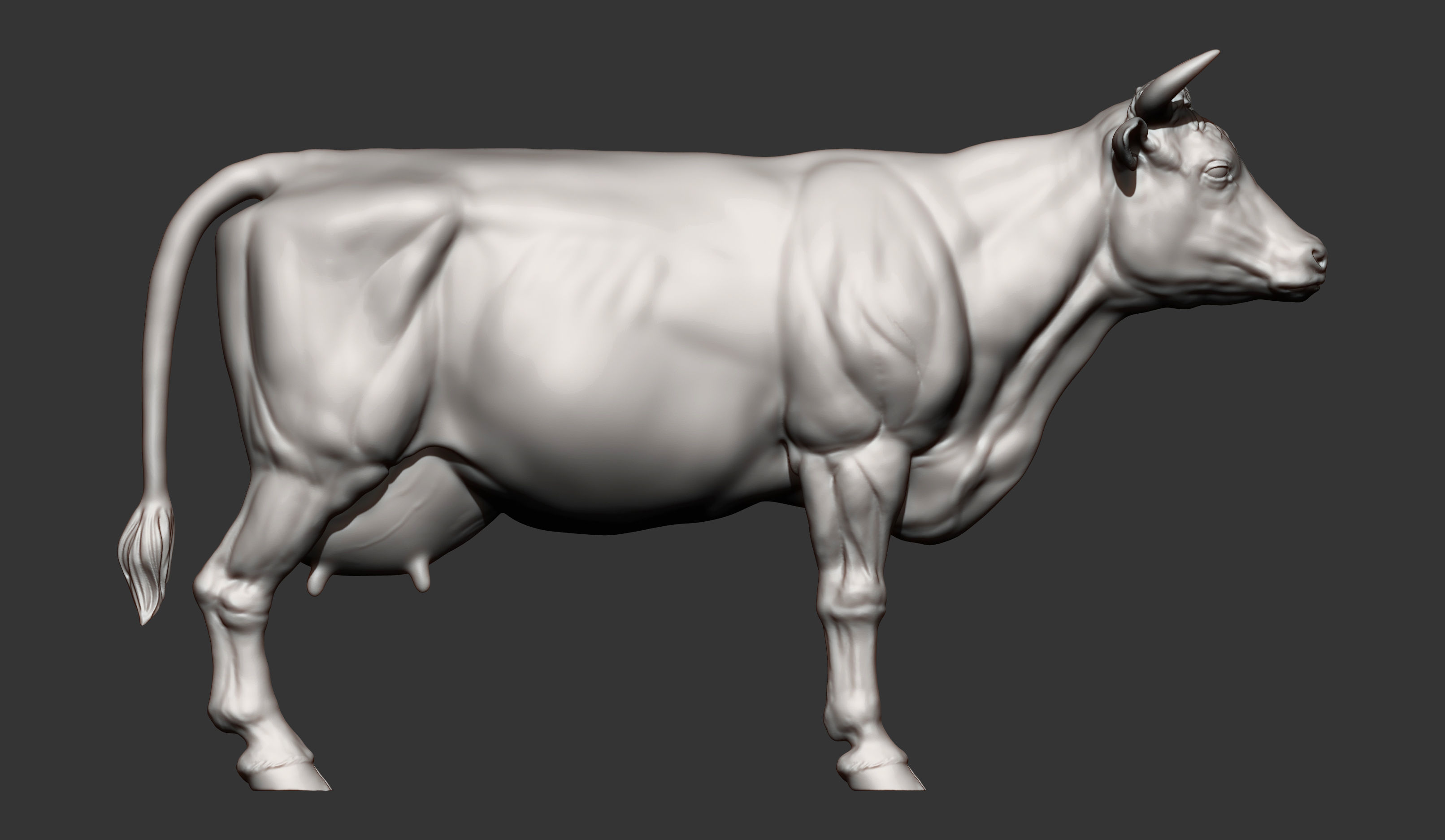 Cow 3D print model 3D print model_9