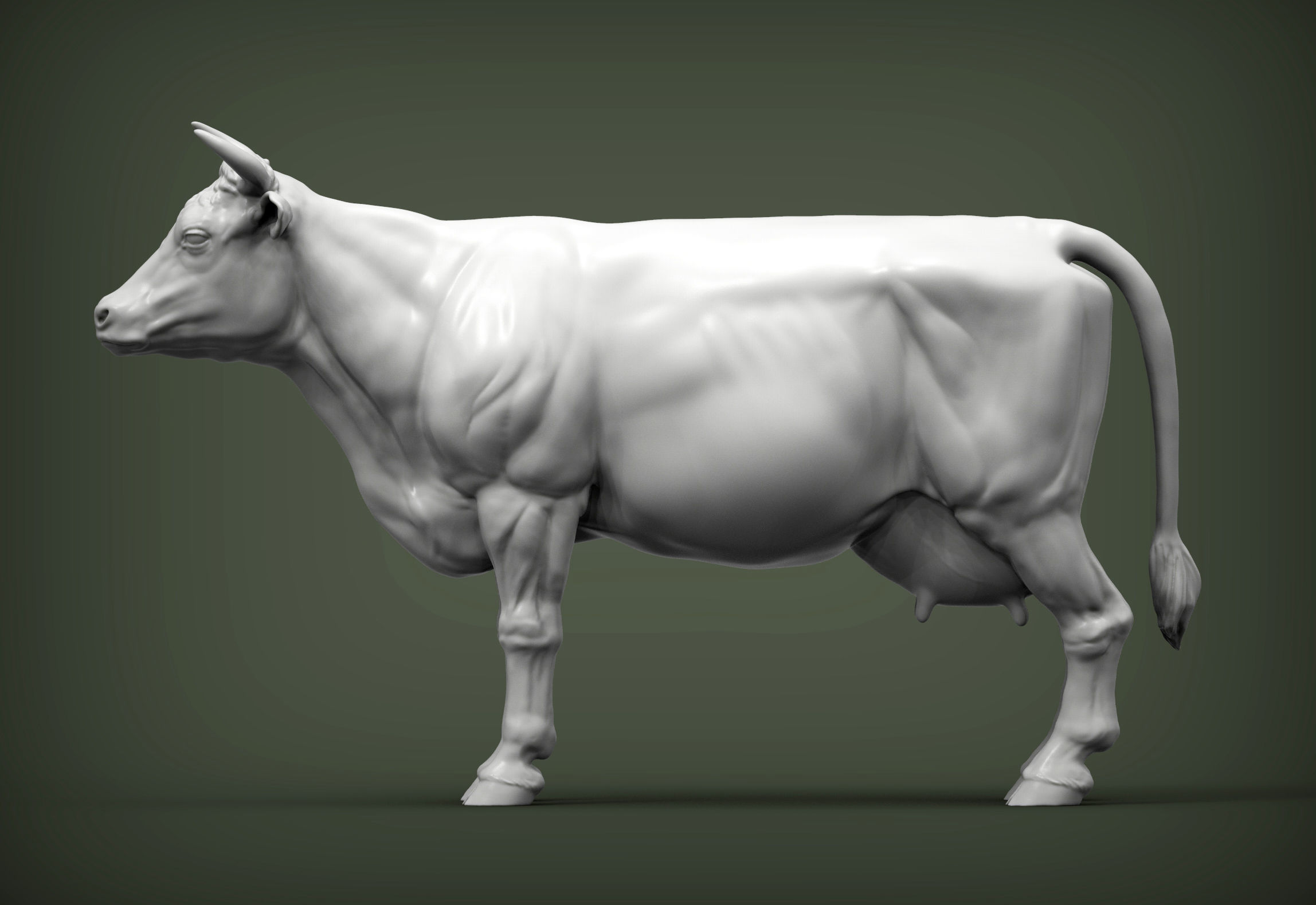 Cow 3D print model 3D print model_6