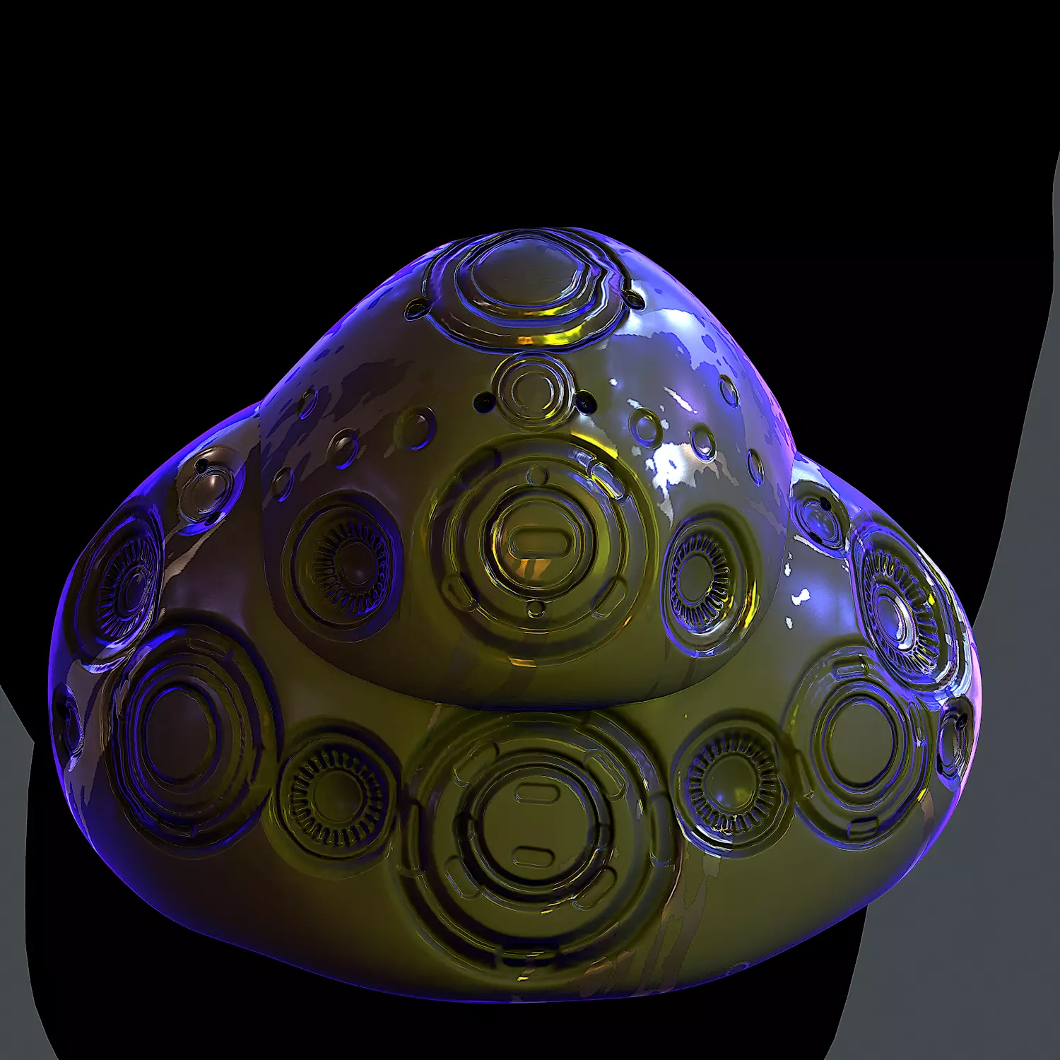 Gas mask helmet 3d model scifi Low-poly Low-poly 3D model Low-poly 3D model_0