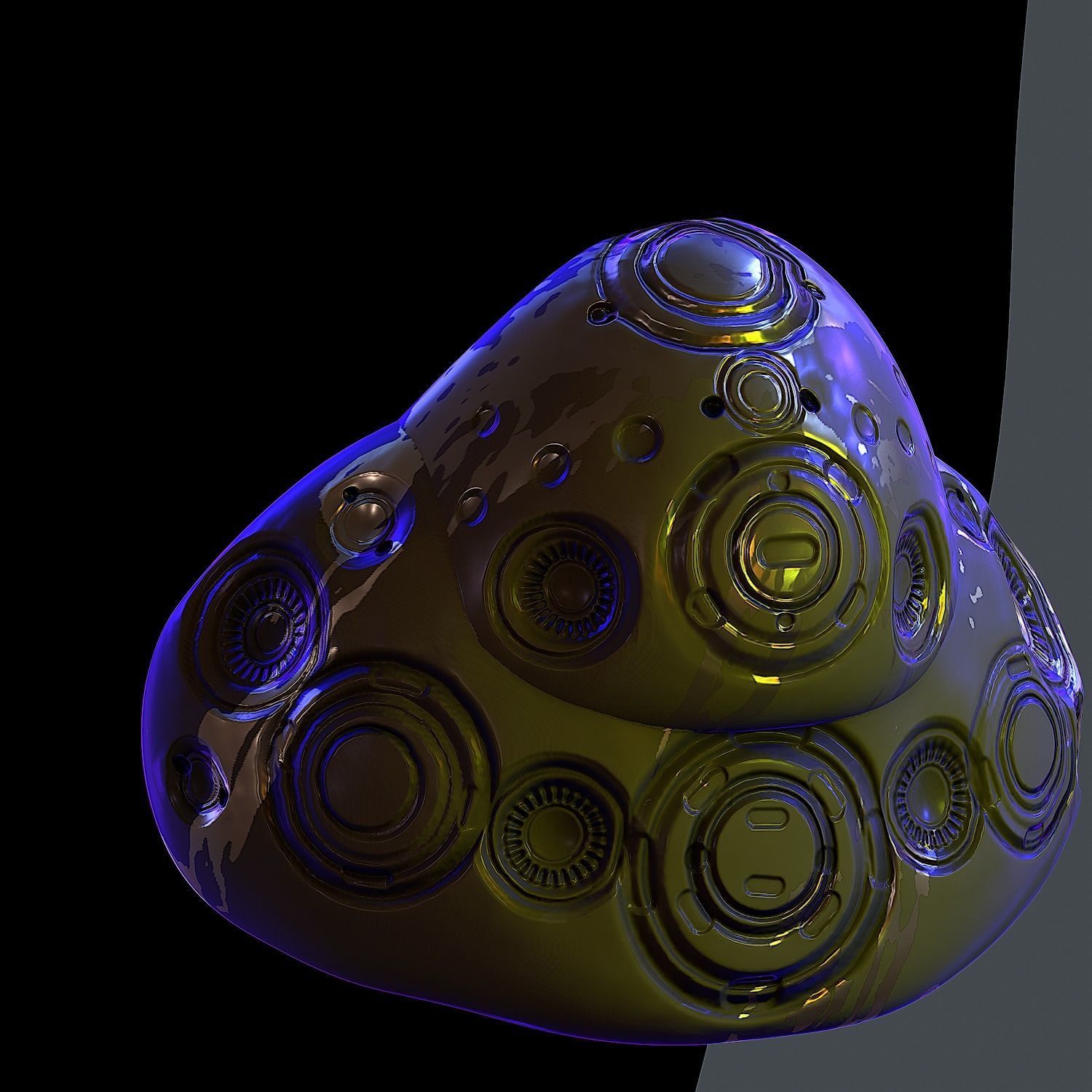 Gas mask helmet 3d model scifi Low-poly Low-poly 3D model Low-poly 3D model_1