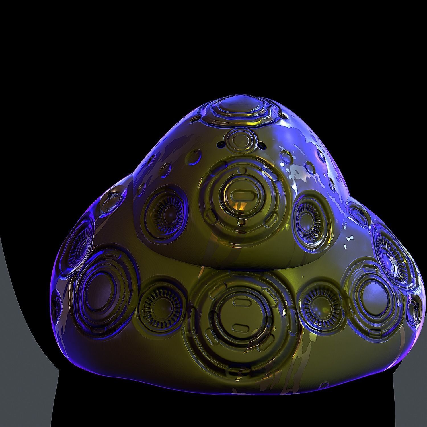 Gas mask helmet 3d model scifi Low-poly Low-poly 3D model Low-poly 3D model_4