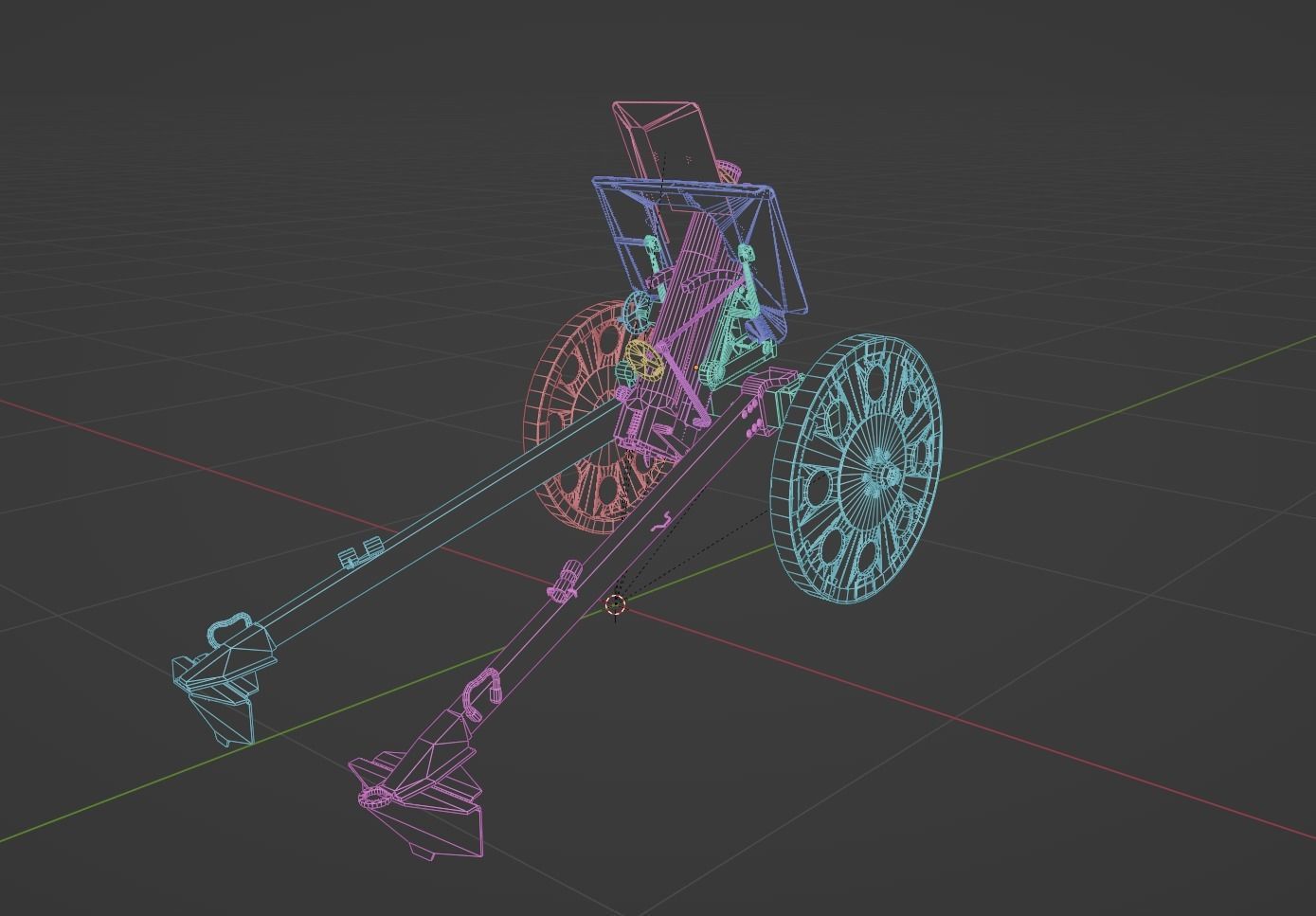 Type 92 Battalion Gun Light Howitzer Low-poly 3D model_8