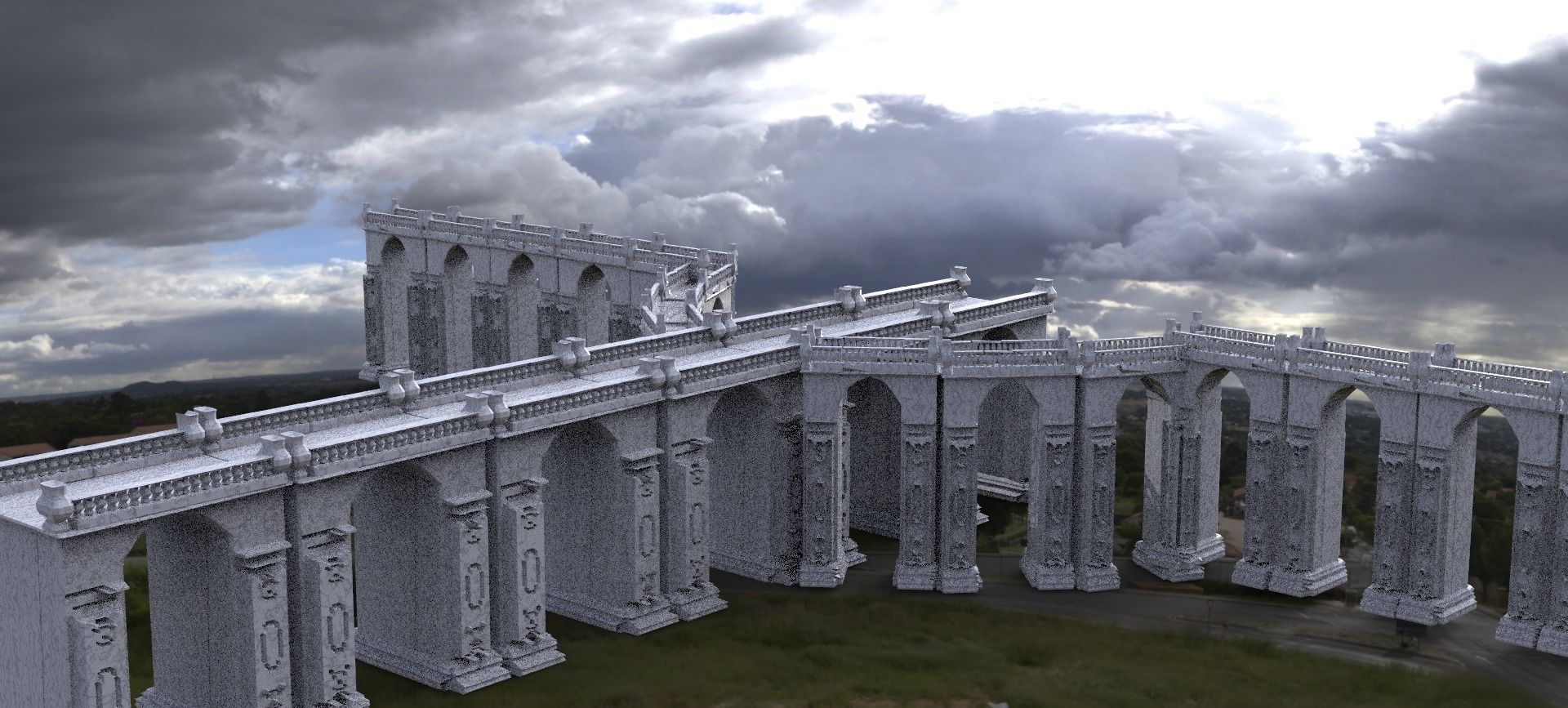 Victorian Fantasy Bridge  3D model_1