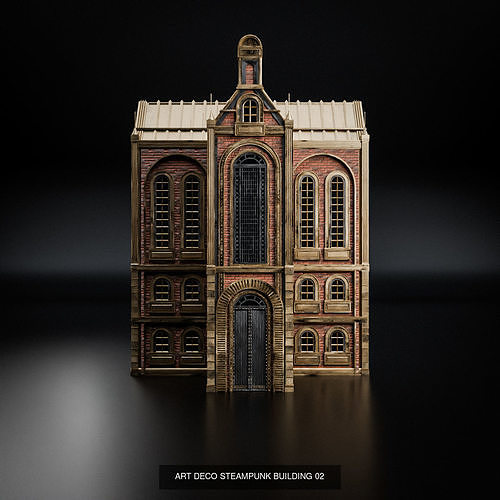 ART DECO STEAMPUNK BUILDING PACK 6 BUILDING 4
