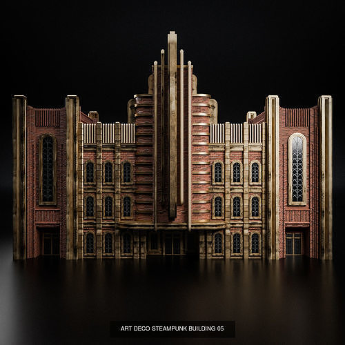ART DECO STEAMPUNK BUILDING PACK 6 BUILDING 3