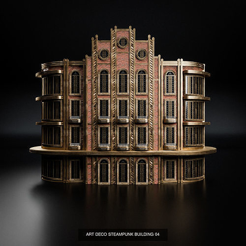 ART DECO STEAMPUNK BUILDING PACK 6 BUILDING 7