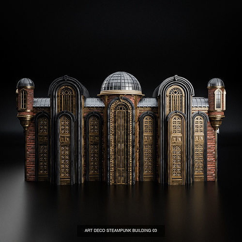 ART DECO STEAMPUNK BUILDING PACK 6 BUILDING 5