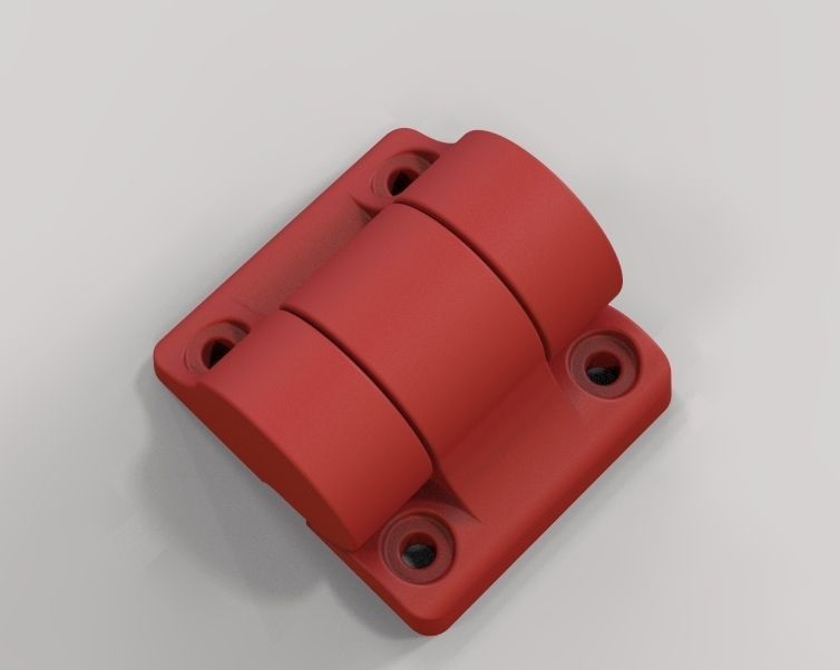 Plastic Hinge Medium 3D print model_13