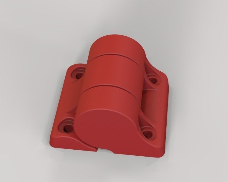 Plastic Hinge Medium 3D print model_16