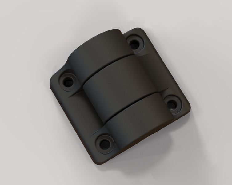 Plastic Hinge Medium 3D print model_8