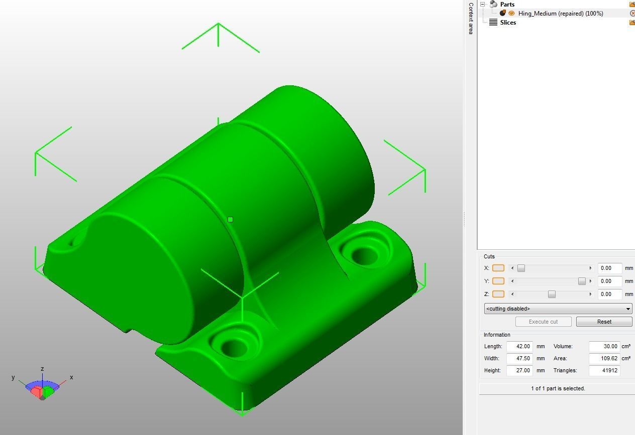 Plastic Hinge Medium 3D print model_31